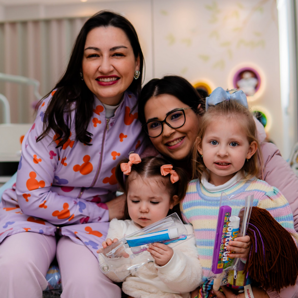 Dra. Bruna Luiza Meotti - Familia - Mãe - Filhas